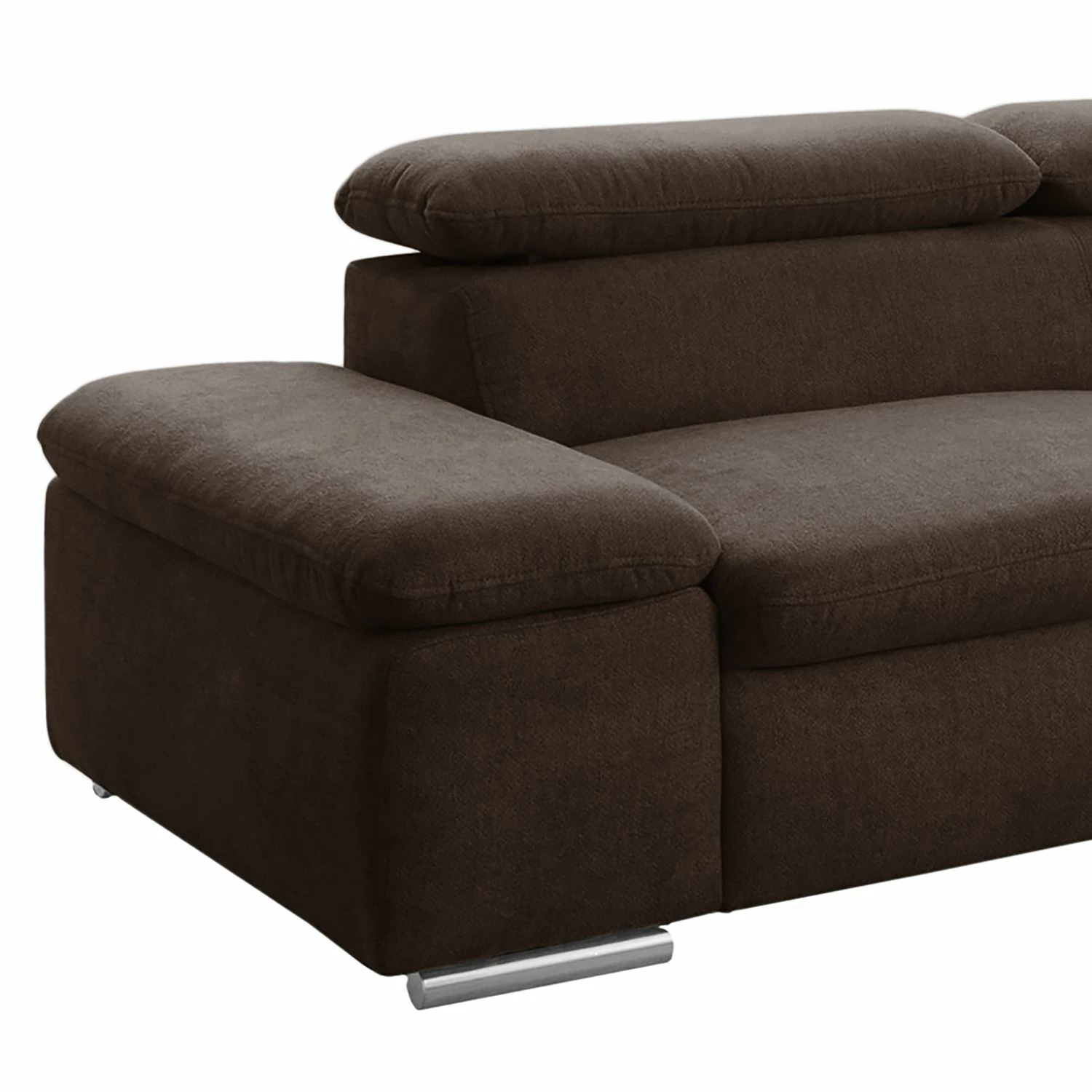 Loftscape Ecksofa Glenaire I - Strukturstoff - Dunkelbraun - Ottomane davorstehend rechts - Keine Funktion 5 Loftscape Ecksofa Glenaire I - Strukturstoff - Dunkelbraun - Ottomane davorstehend rechts - Keine Funktion – Bild 5