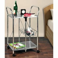WENKO Servierwagen Sunny - Metall - Silber -Wohnzimmermöbel boutique en ligne 1000160249 190215 07293400038 GALLERYIMAGES P000000001000160249