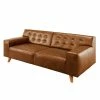 Tom Tailor Sofa Nordic Chic (2-Sitzer) - Echtleder - Cognac