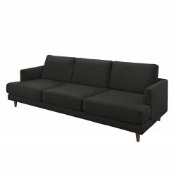 Tom Tailor Sofa Westcoast (3-Sitzer) - Webstoff - Schwarz - 3 Kissen