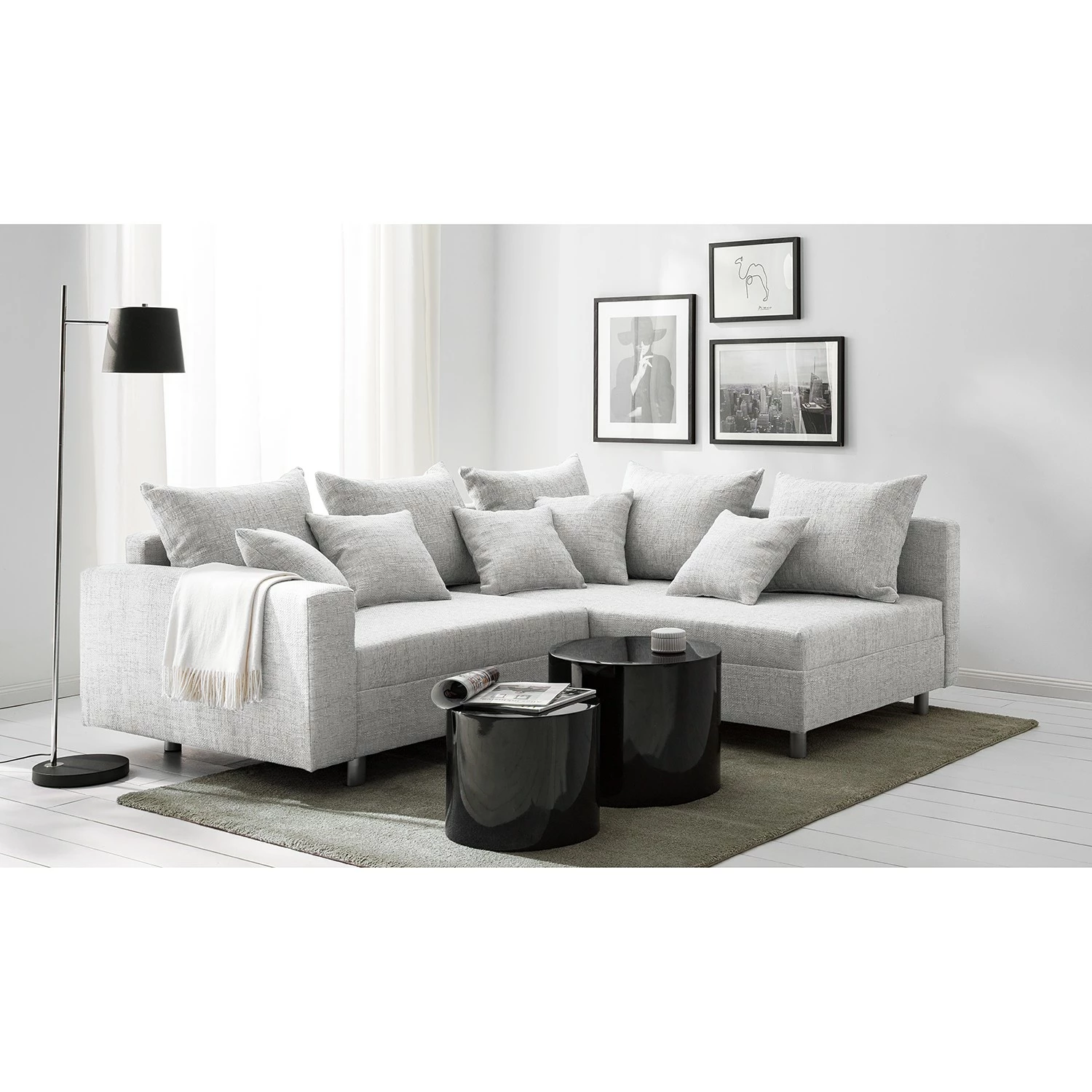 Fredriks Ecksofa Arimo - Ottomane davorstehend rechts - Mit Hocker 2 Fredriks Ecksofa Arimo - Ottomane davorstehend rechts - Mit Hocker – Bild 2