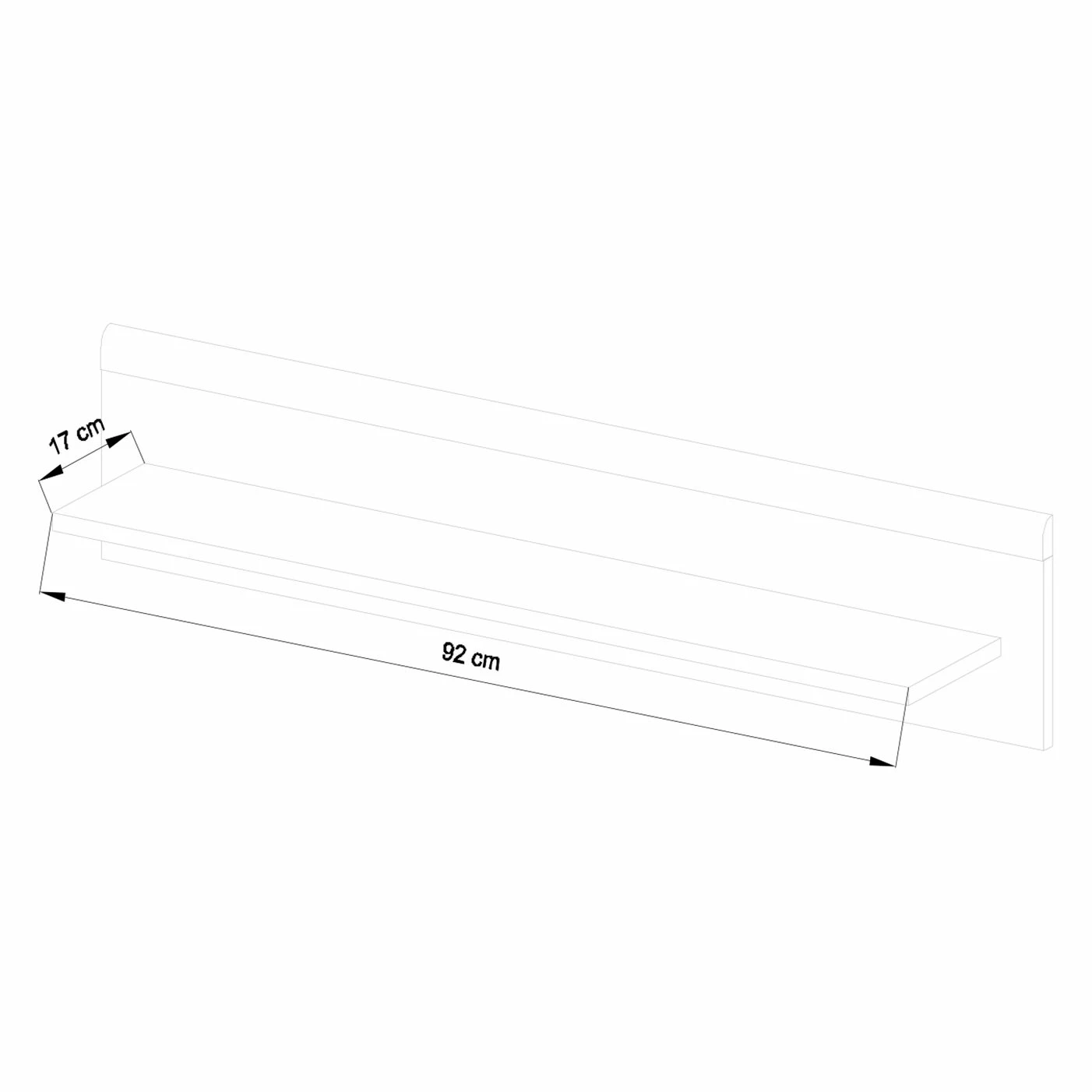 Norrwood Wandboard Gyland - Matt Weiß / Eiche Riviera Dekor 9 Norrwood Wandboard Gyland - Matt Weiß / Eiche Riviera Dekor – Bild 9