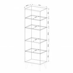 Norrwood Standvitrine Gyland - Matt Weiß / Eiche Riviera Dekor 15 Norrwood Standvitrine Gyland - Matt Weiß / Eiche Riviera Dekor -Wohnzimmermöbel boutique en ligne 1000164010 190307 08392300073 GALLERYIMAGES P000000001000164010