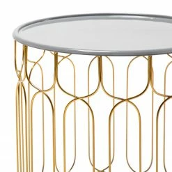 Kayoom Beistelltisch Timba (2er-Set) - Eisen - Aubergine -Wohnzimmermöbel boutique en ligne 1000165587 190315 08010800102 GALLERYIMAGES P000000001000165587