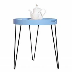 Kayoom Beistelltisch River - Glas / Metall - Hellblau -Wohnzimmermöbel boutique en ligne 1000165616 190315 08011300226 GALLERYIMAGES P000000001000165616