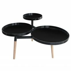 Kayoom Beistelltisch Butler I - Bambus teilmassiv - Schwarz -Wohnzimmermöbel boutique en ligne 1000165620 190315 08011400241 GALLERYIMAGES P000000001000165620