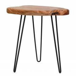 Kayoom Beistelltisch Woody I - Zeder massiv / Metall - Zeder / Schwarz -Wohnzimmermöbel boutique en ligne 1000165622 190315 08011400254 GALLERYIMAGES P000000001000165622