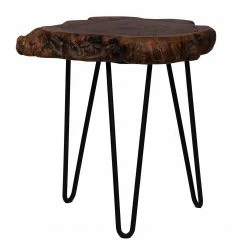 Kayoom Beistelltisch Woody III - Dattel massiv / Metall - Dattel / Schwarz -Wohnzimmermöbel boutique en ligne 1000165623 190315 08011400259 GALLERYIMAGES P000000001000165623