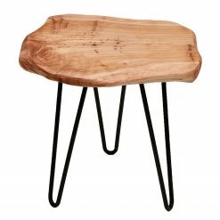 Kayoom Beistelltisch Woody II - Zeder massiv / Metall - Zeder / Schwarz -Wohnzimmermöbel boutique en ligne 1000165625 190315 08011500276 GALLERYIMAGES P000000001000165625