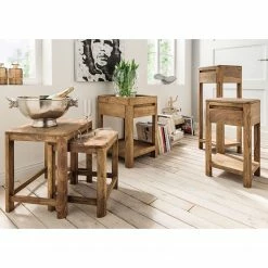 Naturoo Blumensäule Gaspar - Sheesham massiv - Höhe: 90 cm -Wohnzimmermöbel boutique en ligne 1000166540 190322 07015700006 MOOD GALLERYIMAGES P000000001000166540 mood