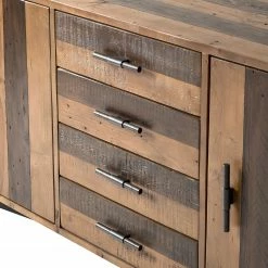 Ars manufacti Sideboard Tamati II - Pinie massiv / Eisen - Pinie / Schwarz -Wohnzimmermöbel boutique en ligne 1000166787 191011 15391700015 DETAILS P000000001000166787