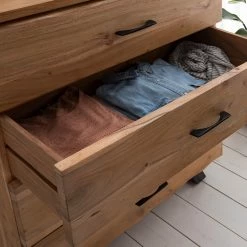 Ars Natura Kommode Vardo - Akazie massiv / Metall - Akazie / Schwarz -Wohnzimmermöbel boutique en ligne 1000166790 200720 14105200003 MOOD DETAILS P000000001000166790 mood