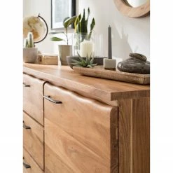 Ars Natura Sideboard Vardo - Akazie massiv / Metall - Akazie / Schwarz -Wohnzimmermöbel boutique en ligne 1000166791 191030 08503100004 MOOD DETAILS P000000001000166791 mood