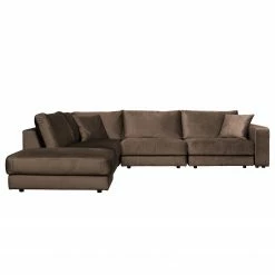 Jack & Alice Ecksofa Oakey I - Samt - Braun - Ecke davorstehend links -Wohnzimmermöbel boutique en ligne 1000166916 190502 13161200938 GALLERYIMAGES P000000001000166916