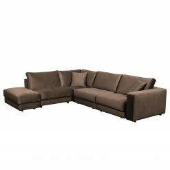 Jack & Alice Ecksofa Oakey I - Samt - Braun - Ecke davorstehend links -Wohnzimmermöbel boutique en ligne 1000166916 190502 13161200943 GALLERYIMAGES P000000001000166916