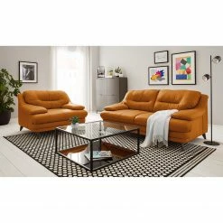 Fredriks Sessel Lutz II - Echtleder - Goldbraun -Wohnzimmermöbel boutique en ligne 1000167390 200227 14152100023 MOOD DETAILS P000000001000167390 mood