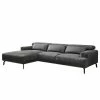 Fredriks Ecksofa Tuzen - Microfaser - Longchair davorstehend links
