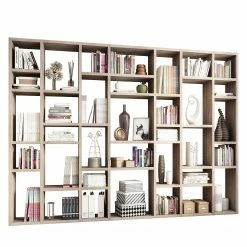 Loftscape Bücherregal Emporior IV - Eiche Sonoma Dekor - Breite: 295 cm
