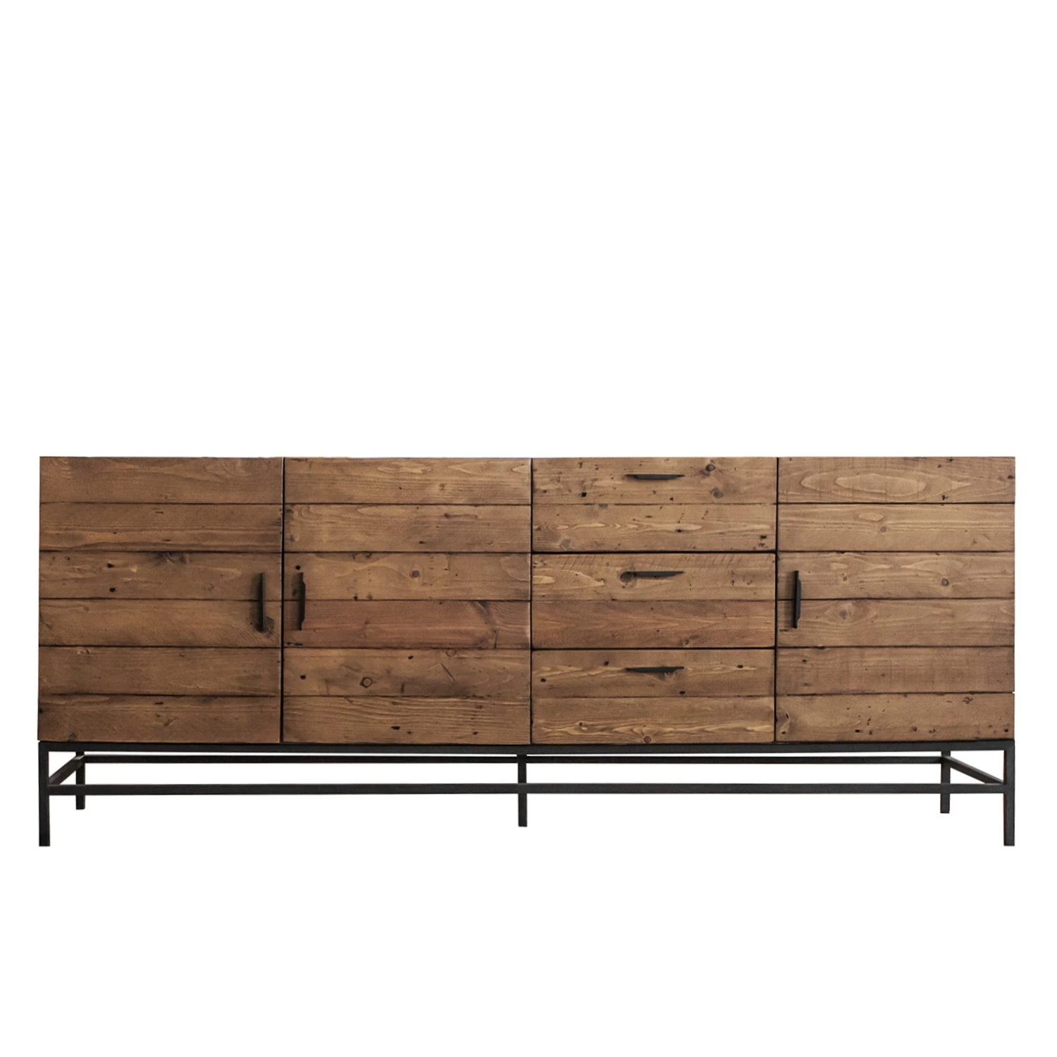 Ars manufacti Sideboard Grasby II - Altholz Pinie / Metall - Pinie Dunkel / Schwarz 5 Ars manufacti Sideboard Grasby II - Altholz Pinie / Metall - Pinie Dunkel / Schwarz – Bild 5