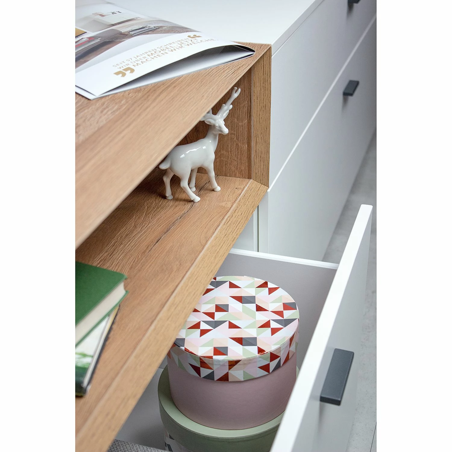 Germania TV-Lowboard Coruna - Weiß / Eiche Grandson Dekor 7 Germania TV-Lowboard Coruna - Weiß / Eiche Grandson Dekor – Bild 7