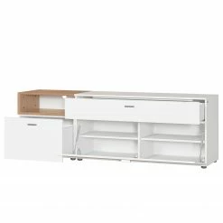 Germania Wohnwand Coruna II (2-teilig) - Weiß / Eiche Grandson Dekor -Wohnzimmermöbel boutique en ligne 1000168947 190403 11354000120 GALLERYIMAGES P000000001000168947