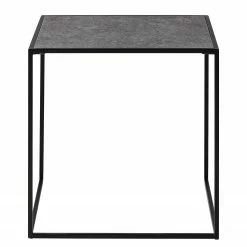 Fredriks Beistelltisch Vines (3er-Set) - Metall - Beton Dekor / Schwarz -Wohnzimmermöbel boutique en ligne 1000170580 200313 06455400045 DETAILS P000000001000170580
