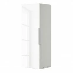 Maja Möbel Hängeschrank Shino II - Glas Weiß / Weiß