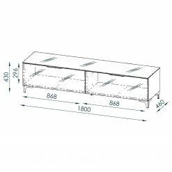 Maja Möbel TV-Lowboard Shino III - Glas Weiß / Weiß -Wohnzimmermöbel boutique en ligne 1000170619 190418 12393800114 GALLERYIMAGES P000000001000170619