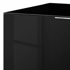 Maja Möbel Kommode Shino I - Glas Schwarz / Eiche Riviera Dekor - Höhe: 77 cm -Wohnzimmermöbel boutique en ligne 1000170629 190418 12394000146 GALLERYIMAGES P000000001000170629