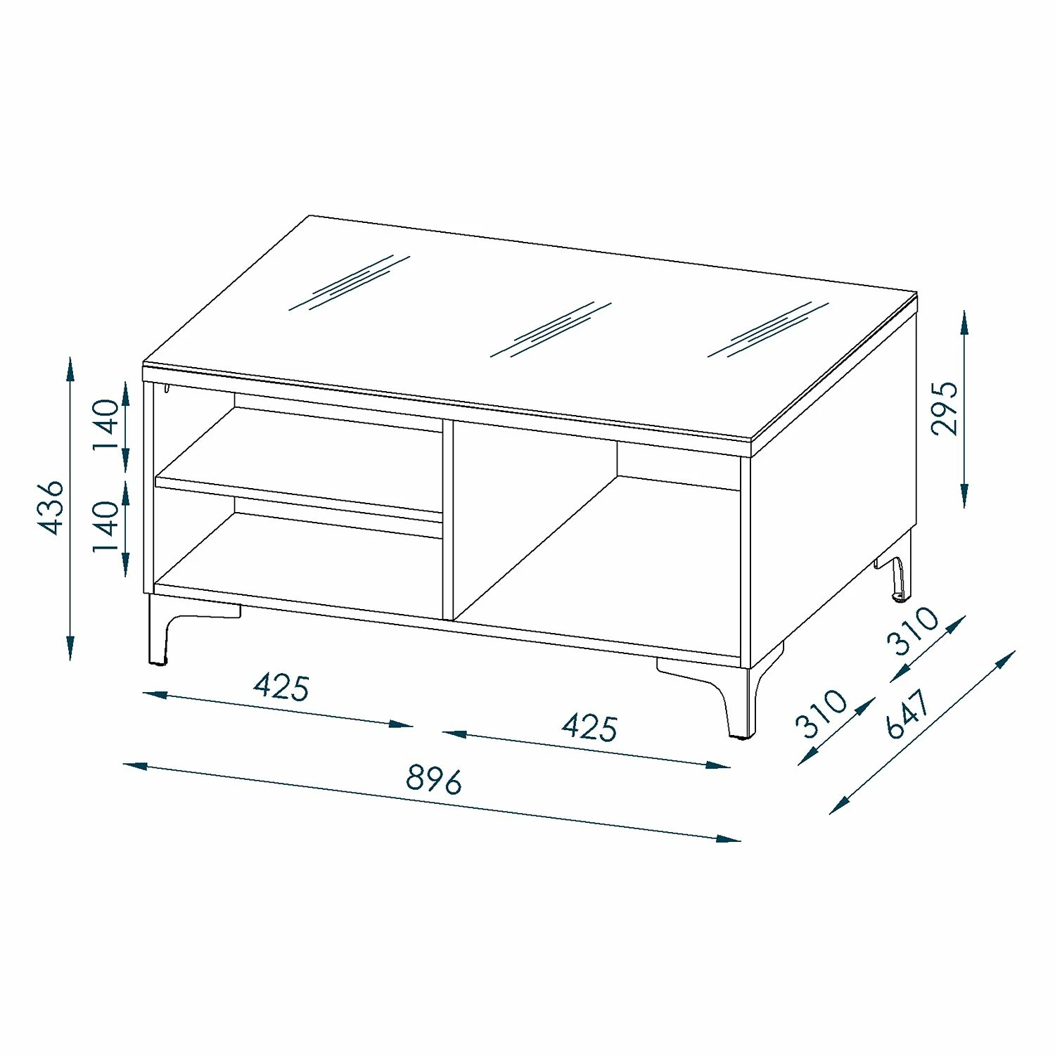 Maja Möbel Couchtisch Shino - Glas Schwarz / Schwarz 4 Maja Möbel Couchtisch Shino - Glas Schwarz / Schwarz – Bild 4