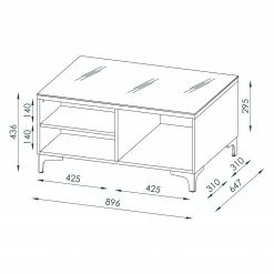 Maja Möbel Couchtisch Shino - Glas Weiß / Eiche Riviera Dekor 12 Maja Möbel Couchtisch Shino - Glas Weiß / Eiche Riviera Dekor -Wohnzimmermöbel boutique en ligne 1000170652 190418 12394600241 GALLERYIMAGES P000000001000170652