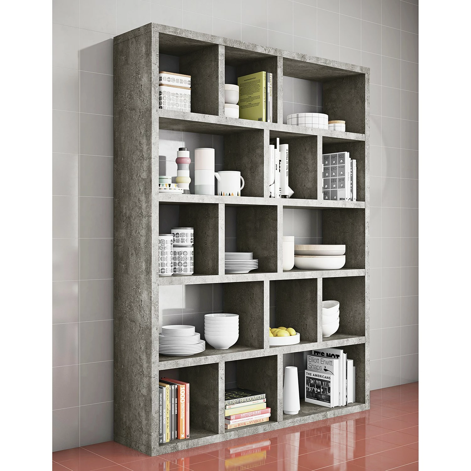 Temahome Regal Berlin - Beton Dekor - 150 x 198 cm 6 Temahome Regal Berlin - Beton Dekor - 150 x 198 cm – Bild 6