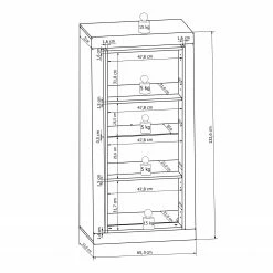 Loftscape Hängevitrine Curlewis - Hochglanz Weiß / Anthrazit 12 Loftscape Hängevitrine Curlewis - Hochglanz Weiß / Anthrazit -Wohnzimmermöbel boutique en ligne 1000171309 190424 07575300008 GALLERYIMAGES P000000001000171309