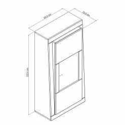 Loftscape Hängevitrine Curlewis - Hochglanz Weiß / Anthrazit 13 Loftscape Hängevitrine Curlewis - Hochglanz Weiß / Anthrazit -Wohnzimmermöbel boutique en ligne 1000171309 190424 07575400009 GALLERYIMAGES P000000001000171309