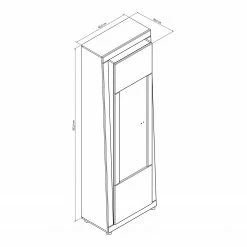 Loftscape Standvitrine Curlewis I - Hochglanz Weiß / Anthrazit 13 Loftscape Standvitrine Curlewis I - Hochglanz Weiß / Anthrazit -Wohnzimmermöbel boutique en ligne 1000171328 190424 07575600065 GALLERYIMAGES P000000001000171328