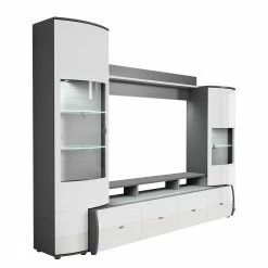 Loftscape Wohnwand Mury (4-teilig) - Hochglanz Weiß / Anthrazit 17 Loftscape Wohnwand Mury (4-teilig) - Hochglanz Weiß / Anthrazit -Wohnzimmermöbel boutique en ligne 1000171335 190424 07575900117 GALLERYIMAGES P000000001000171335