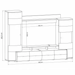 Loftscape Wohnwand Mury (4-teilig) - Hochglanz Weiß / Anthrazit 25 Loftscape Wohnwand Mury (4-teilig) - Hochglanz Weiß / Anthrazit -Wohnzimmermöbel boutique en ligne 1000171335 190424 07575900125 GALLERYIMAGES P000000001000171335