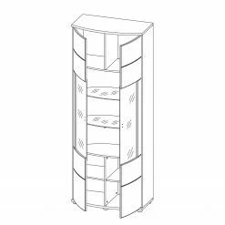 Loftscape Vitrinenschrank Mury - Hochglanz Weiß / Anthrazit 8 Loftscape Vitrinenschrank Mury - Hochglanz Weiß / Anthrazit -Wohnzimmermöbel boutique en ligne 1000171348 190424 07580300240 GALLERYIMAGES P000000001000171348