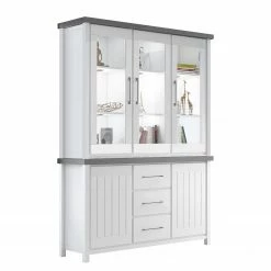 Ridgevalley Buffet Touros - Kiefer massiv - Kiefer Weiß / Grau