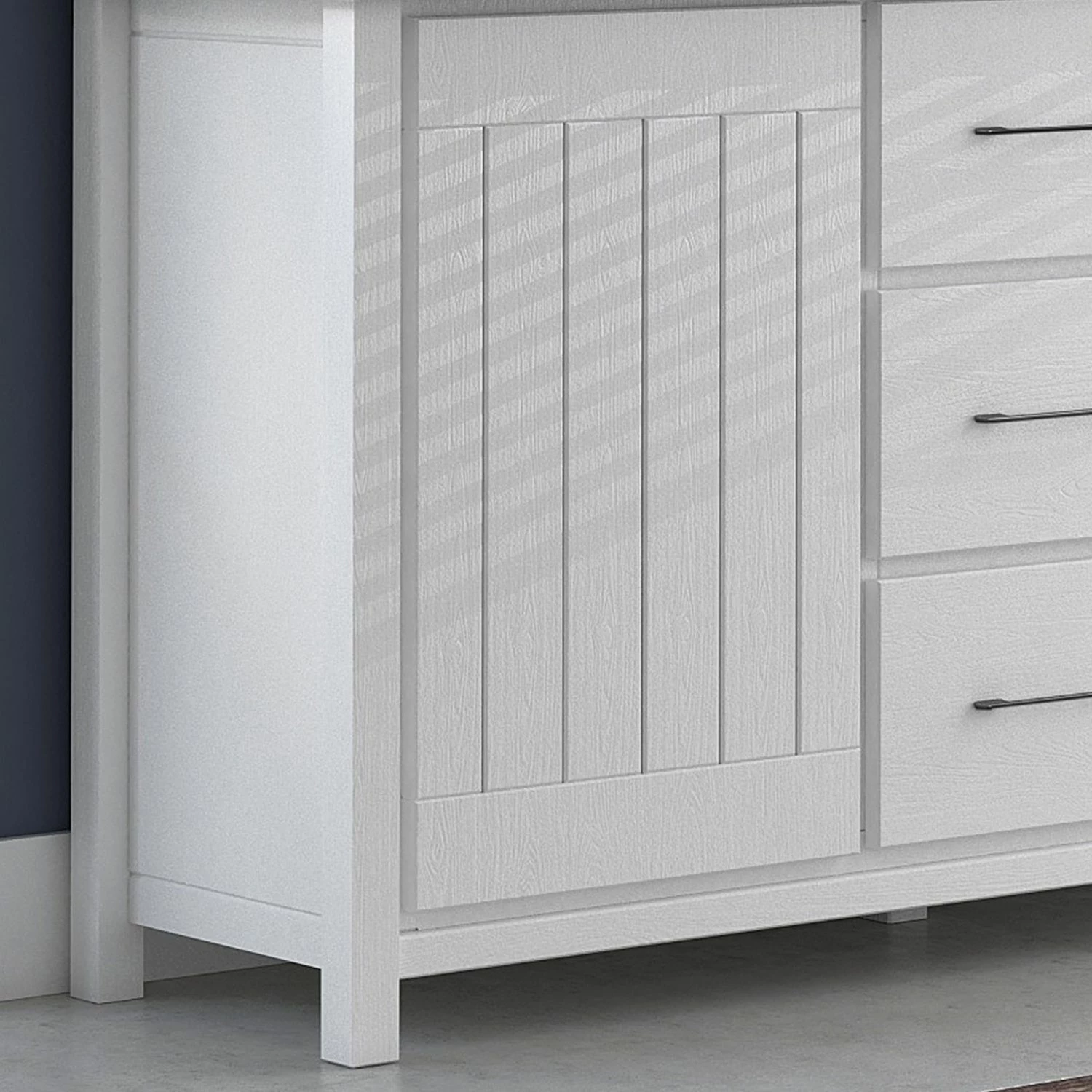 Ridgevalley Buffet Touros - Kiefer massiv - Kiefer Weiß / Grau 6 Ridgevalley Buffet Touros - Kiefer massiv - Kiefer Weiß / Grau – Bild 6