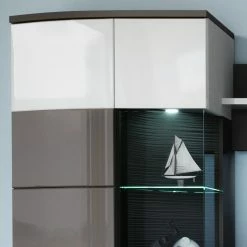 Loftscape Wohnwand Intento (4-teilig) - Hochglanz Weiß / Anthrazit -Wohnzimmermöbel boutique en ligne 1000171358 190424 07580500309 GALLERYIMAGES P000000001000171358