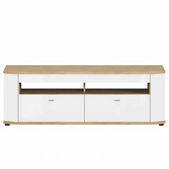 Loftscape Wohnkombination Jaguare (4-teilig) - Hochglanz Weiß / Eiche Ribbeck Dekor -Wohnzimmermöbel boutique en ligne 1000171359 200528 06453200004 DETAILS P000000001000171359