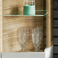 Loftscape Wohnkombination Jaguare (4-teilig) - Hochglanz Weiß / Eiche Ribbeck Dekor -Wohnzimmermöbel boutique en ligne 1000171359 200528 06454000011 DETAILS P000000001000171359