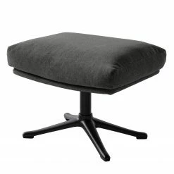 Studio Copenhagen Polsterhocker Garbo IX - Webstoff Milan: Anthrazit - Schwarz