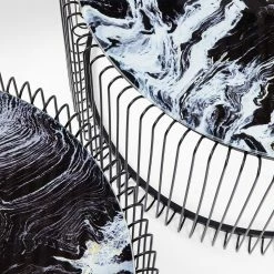 Kare Design Couchtisch Wire I (2er-Set) - Glas / Stahl - Schwarz -Wohnzimmermöbel boutique en ligne 1000172884 190429 08144000488 GALLERYIMAGES P000000001000172884