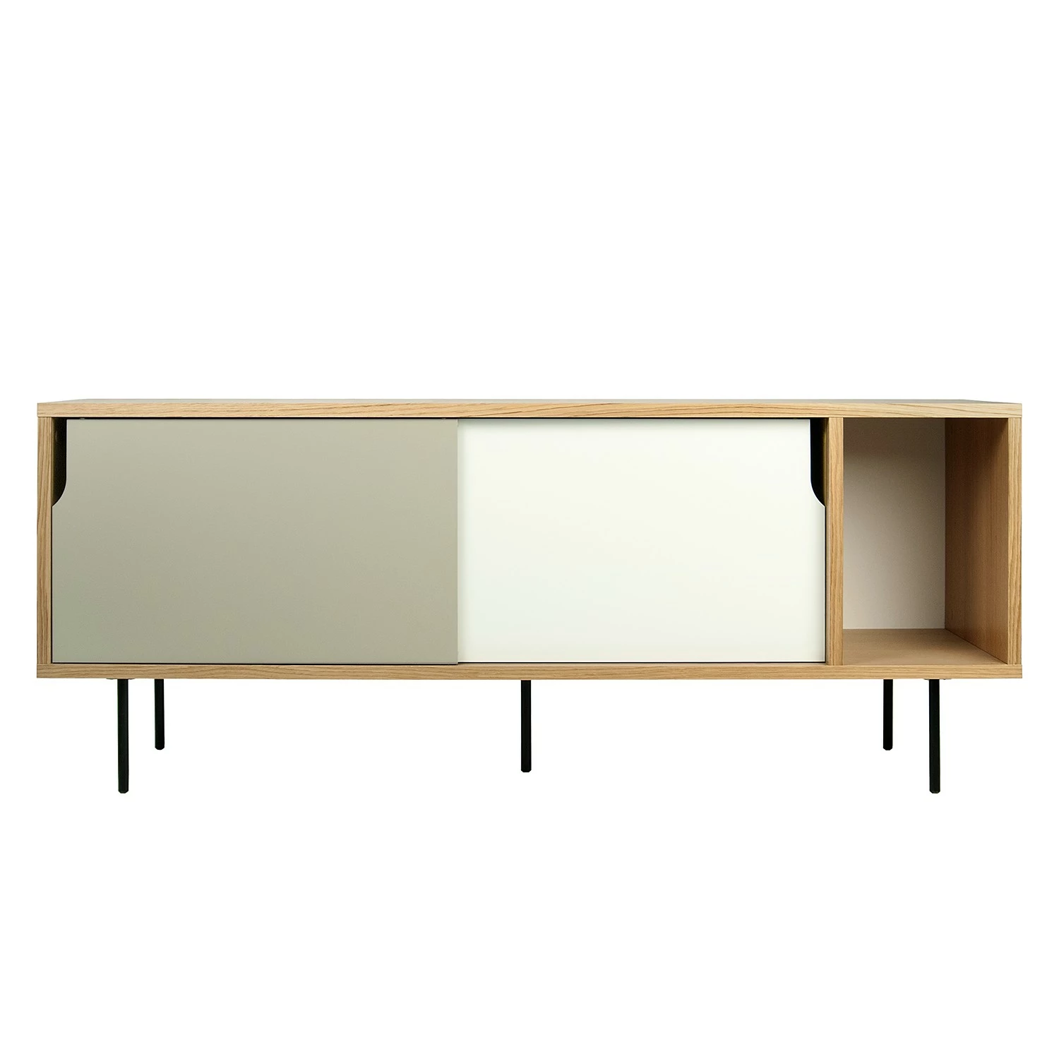 Temahome Sideboard Noa II - Weiß / Steingrau - Eiche 4 Temahome Sideboard Noa II - Weiß / Steingrau - Eiche – Bild 4