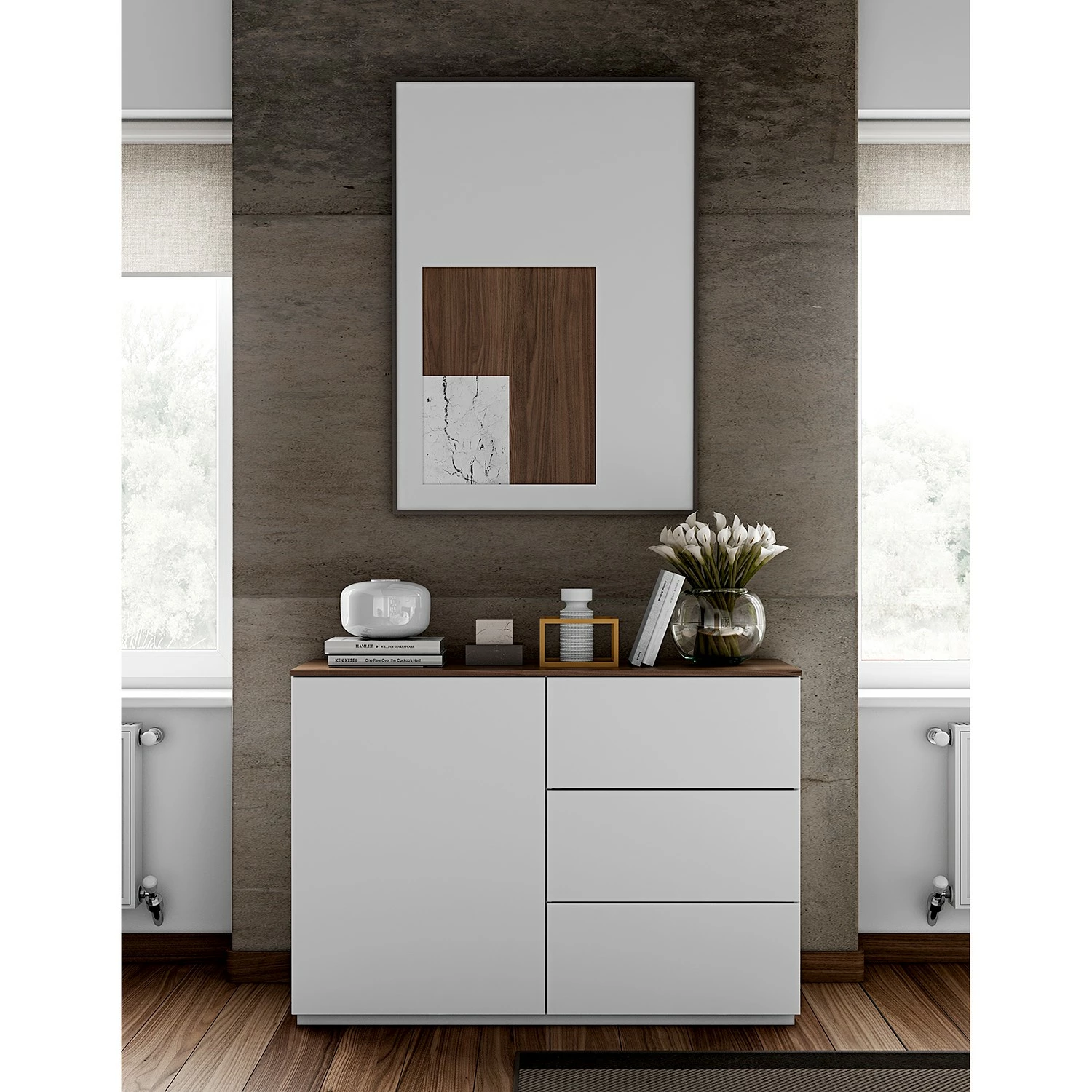 Temahome Kommode Join - Walnuss / Weiß 2 Temahome Kommode Join - Walnuss / Weiß – Bild 2