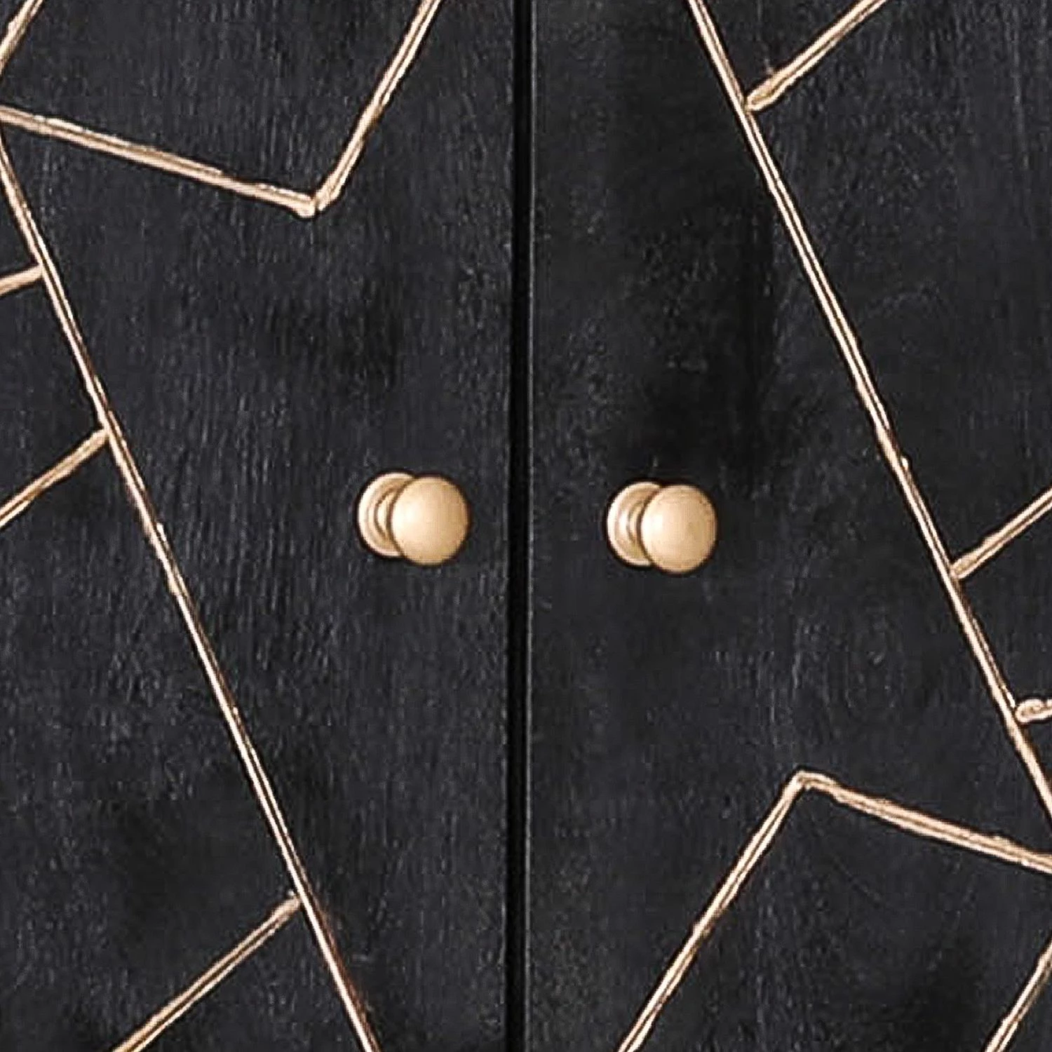 Jack & Alice Kommode Towa II - Akazie massiv / Metall - Schwarz / Gold 4 Jack & Alice Kommode Towa II - Akazie massiv / Metall - Schwarz / Gold – Bild 4