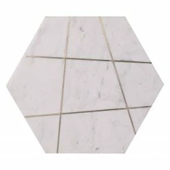 Jack & Alice Beistelltisch Suso - Marmor / Metall - Marmor Weiß / Schwarz -Wohnzimmermöbel boutique en ligne 1000172973 190503 07494000110 GALLERYIMAGES P000000001000172973