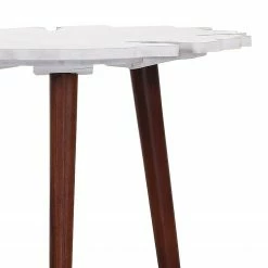 Jack & Alice Beistelltisch Rebu - Marmor / Akazie massiv - Marmor Weiß / Braun -Wohnzimmermöbel boutique en ligne 1000172975 200916 08553700003 DETAILS P000000001000172975